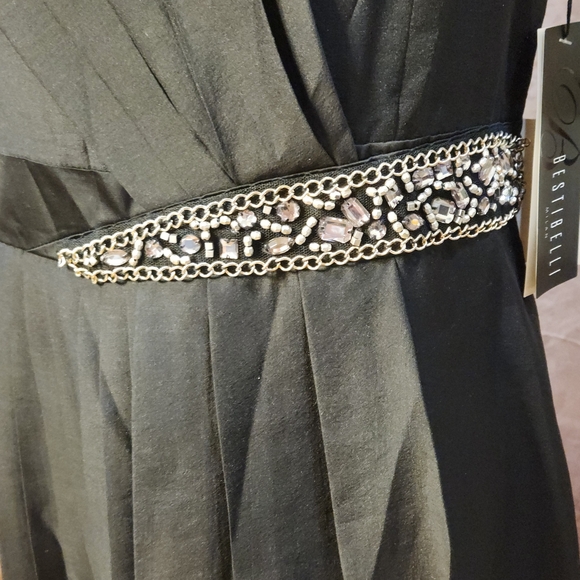 Korean Designer Embellished Waist Chiffon Dress - Picture 8 of 11